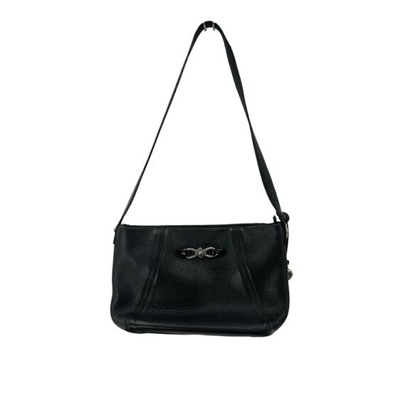Chic Black Leather Crossbody Bag - Picture 1 of 12